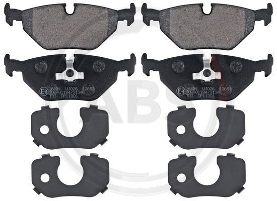 Stabdžių trinkelių rinkinys, diskinis stabdys A.B.S. 36824