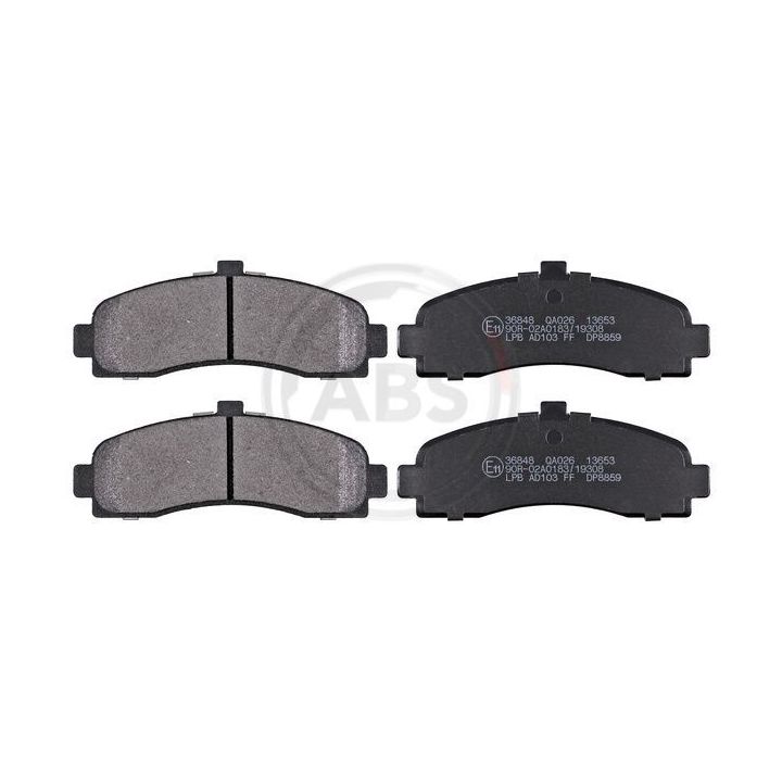 Stabdžių trinkelių rinkinys, diskinis stabdys A.B.S. 36848