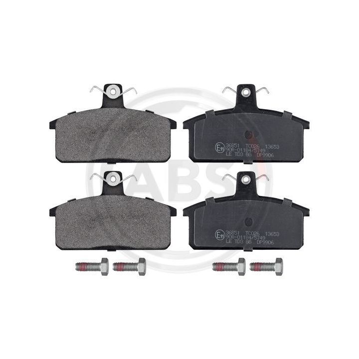 Stabdžių trinkelių rinkinys, diskinis stabdys A.B.S. 36851