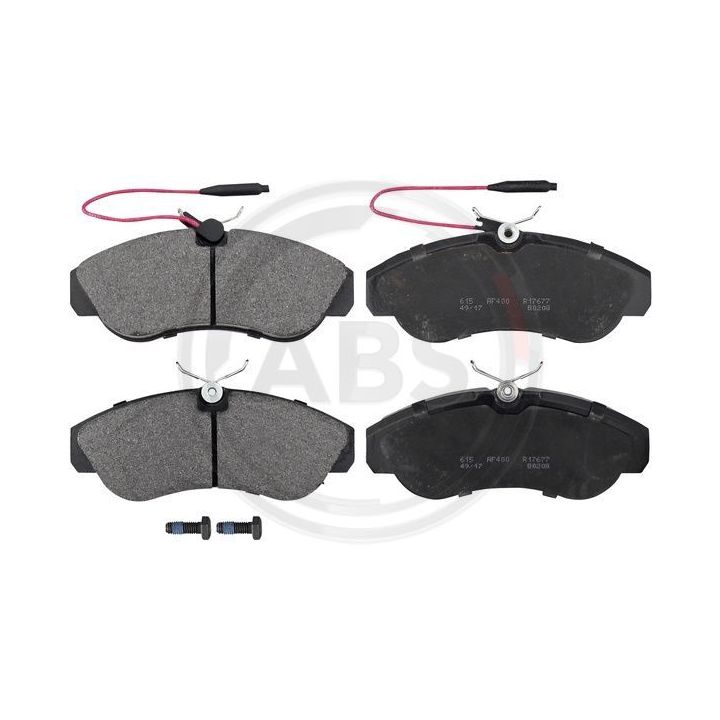 Stabdžių trinkelių rinkinys, diskinis stabdys A.B.S. 36884