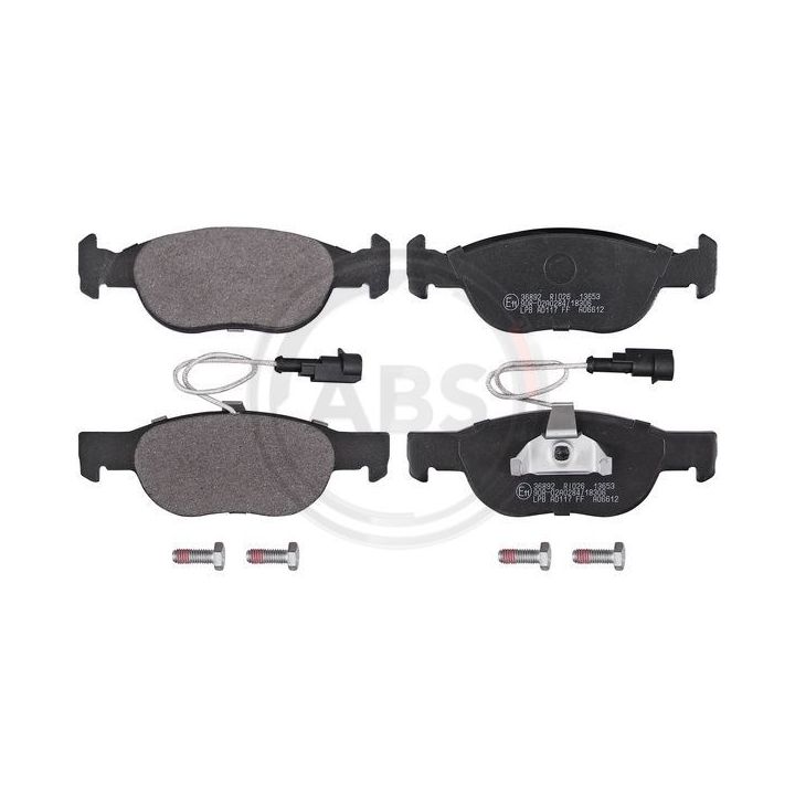 Stabdžių trinkelių rinkinys, diskinis stabdys A.B.S. 36892