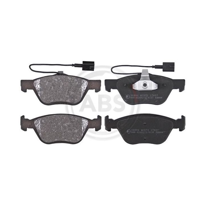 Stabdžių trinkelių rinkinys, diskinis stabdys A.B.S. 36894