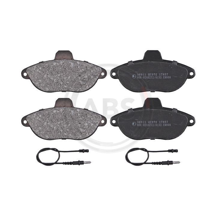 Stabdžių trinkelių rinkinys, diskinis stabdys A.B.S. 36911