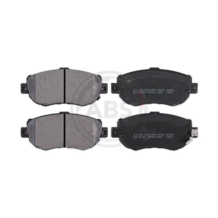 Stabdžių trinkelių rinkinys, diskinis stabdys A.B.S. 36923