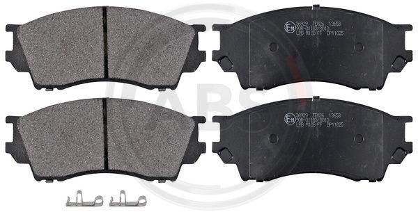 Stabdžių trinkelių rinkinys, diskinis stabdys A.B.S. 36929