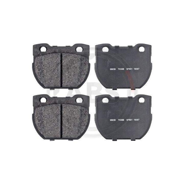 Stabdžių trinkelių rinkinys, diskinis stabdys A.B.S. 36939