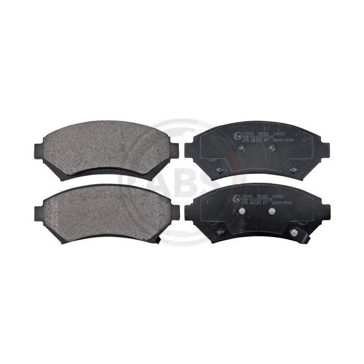 Stabdžių trinkelių rinkinys, diskinis stabdys A.B.S. 37015