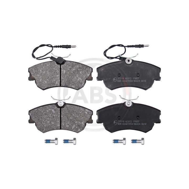 Stabdžių trinkelių rinkinys, diskinis stabdys A.B.S. 37019