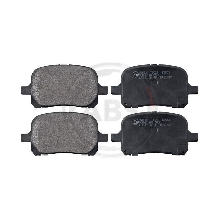 Stabdžių trinkelių rinkinys, diskinis stabdys A.B.S. 37033