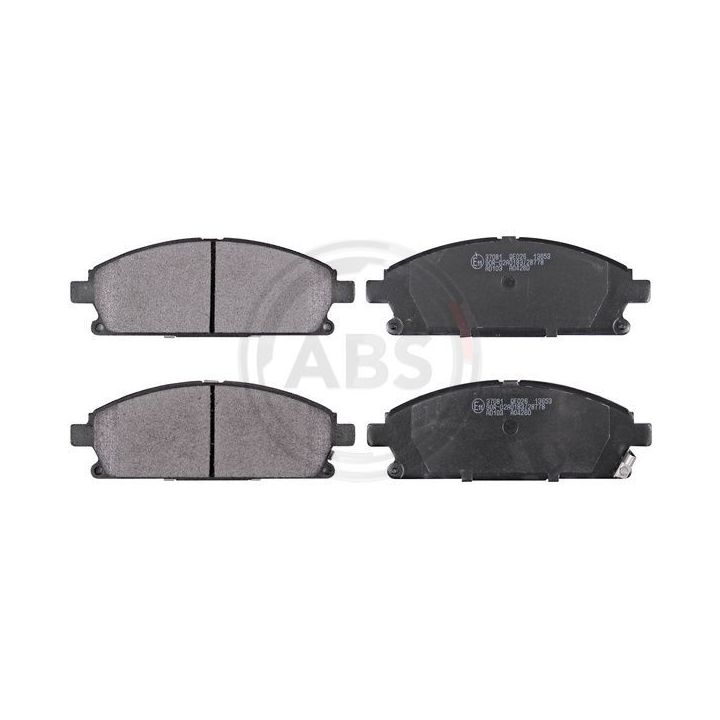 Stabdžių trinkelių rinkinys, diskinis stabdys A.B.S. 37081