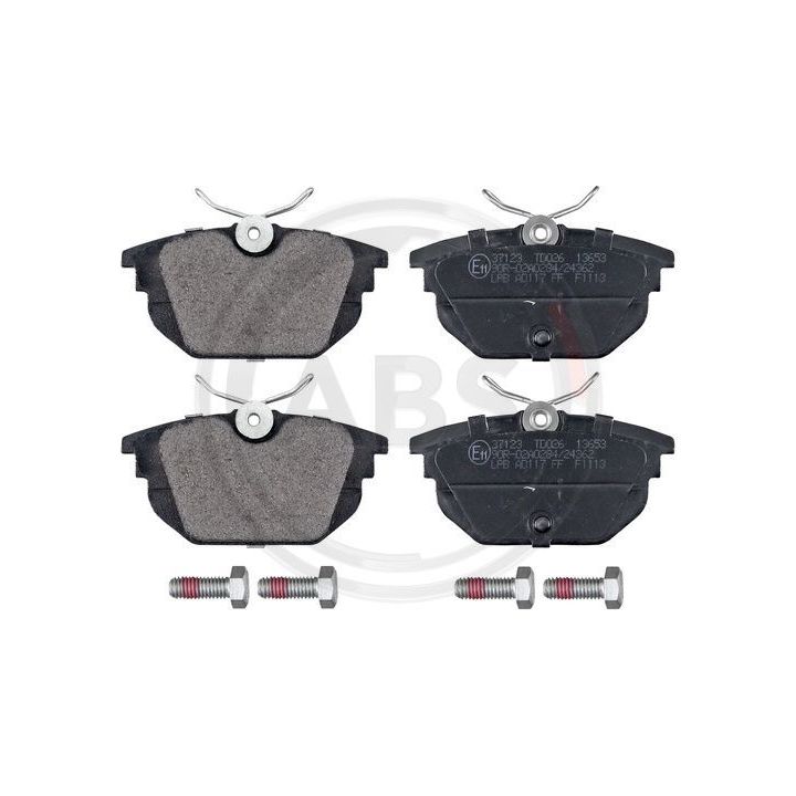 Stabdžių trinkelių rinkinys, diskinis stabdys A.B.S. 37123