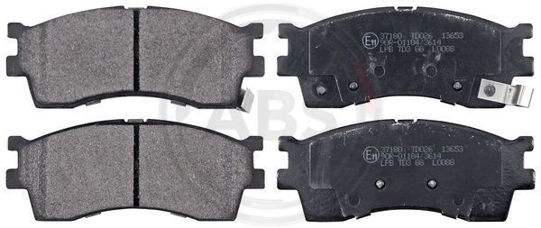 Stabdžių trinkelių rinkinys, diskinis stabdys A.B.S. 37180