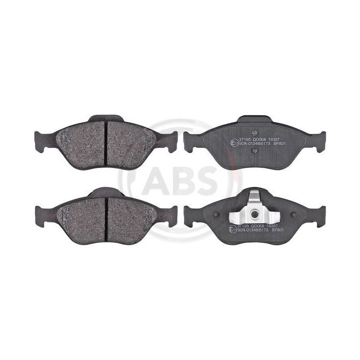 Stabdžių trinkelių rinkinys, diskinis stabdys A.B.S. 37195