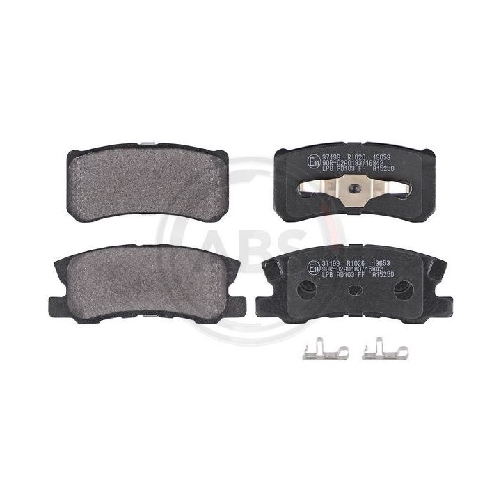 Stabdžių trinkelių rinkinys, diskinis stabdys A.B.S. 37199