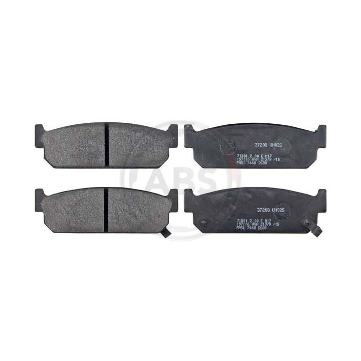 Stabdžių trinkelių rinkinys, diskinis stabdys A.B.S. 37208