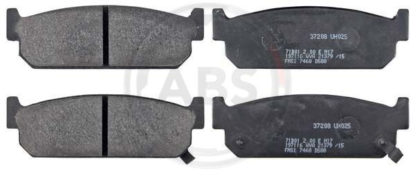 Stabdžių trinkelių rinkinys, diskinis stabdys A.B.S. 37208