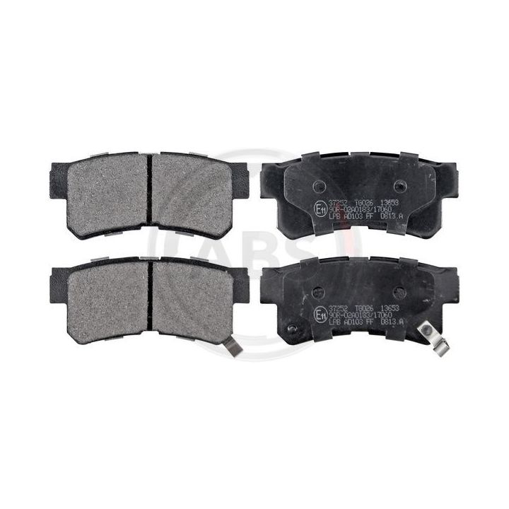 Stabdžių trinkelių rinkinys, diskinis stabdys A.B.S. 37252