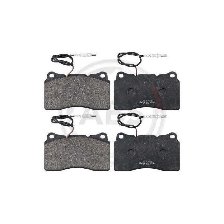 Stabdžių trinkelių rinkinys, diskinis stabdys A.B.S. 37271