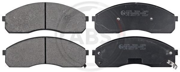 Stabdžių trinkelių rinkinys, diskinis stabdys A.B.S. 37275