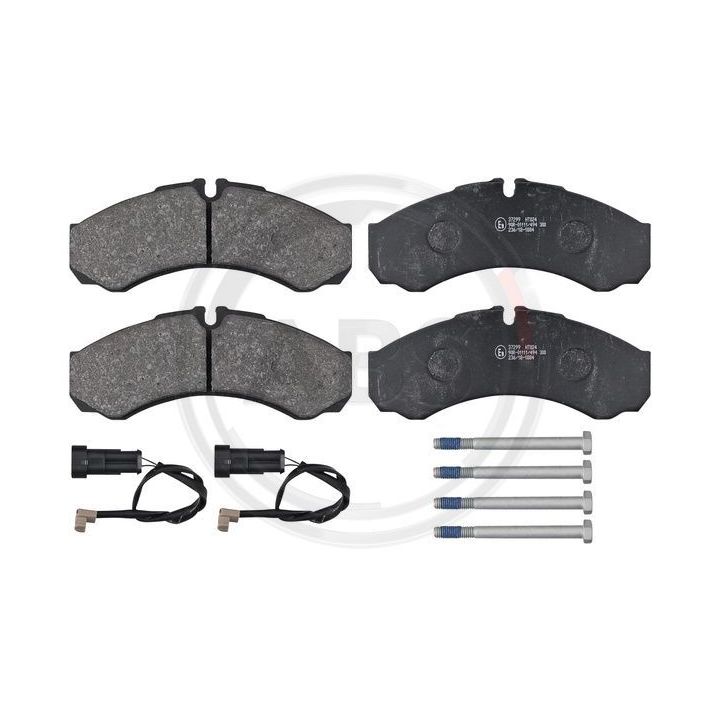 Stabdžių trinkelių rinkinys, diskinis stabdys A.B.S. 37299