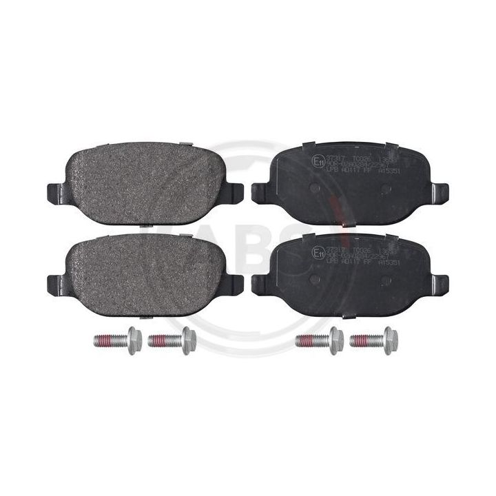 Stabdžių trinkelių rinkinys, diskinis stabdys A.B.S. 37317