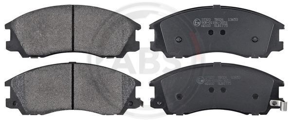 Stabdžių trinkelių rinkinys, diskinis stabdys A.B.S. 37323