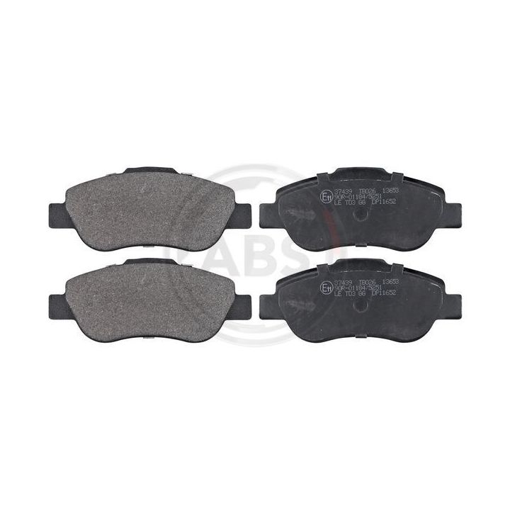 Stabdžių trinkelių rinkinys, diskinis stabdys A.B.S. 37439