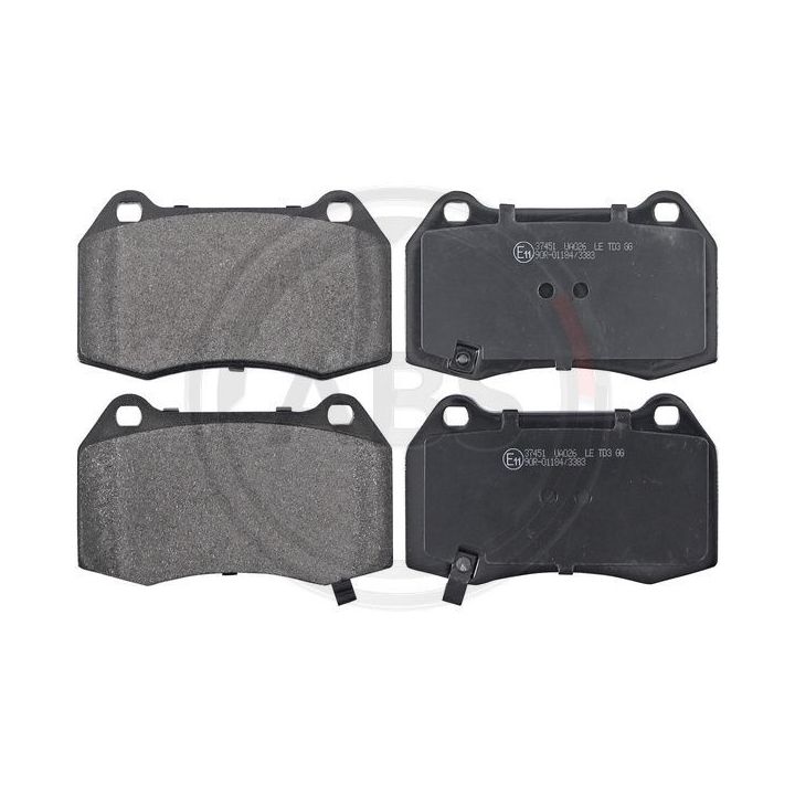 Stabdžių trinkelių rinkinys, diskinis stabdys A.B.S. 37451