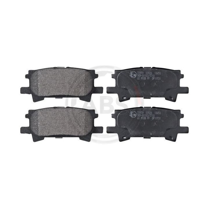 Stabdžių trinkelių rinkinys, diskinis stabdys A.B.S. 37459