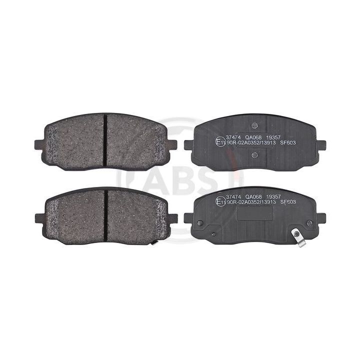 Stabdžių trinkelių rinkinys, diskinis stabdys A.B.S. 37474