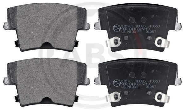 Stabdžių trinkelių rinkinys, diskinis stabdys A.B.S. 37512