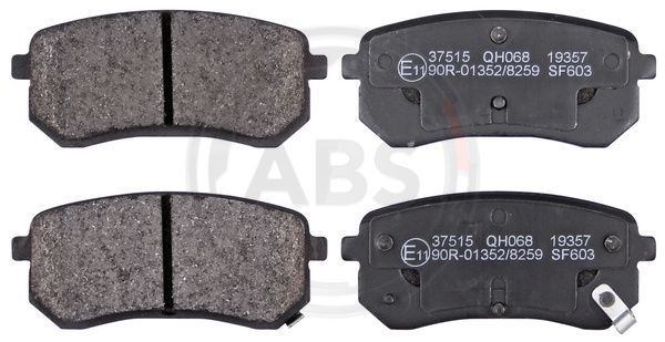 Stabdžių trinkelių rinkinys, diskinis stabdys A.B.S. 37515