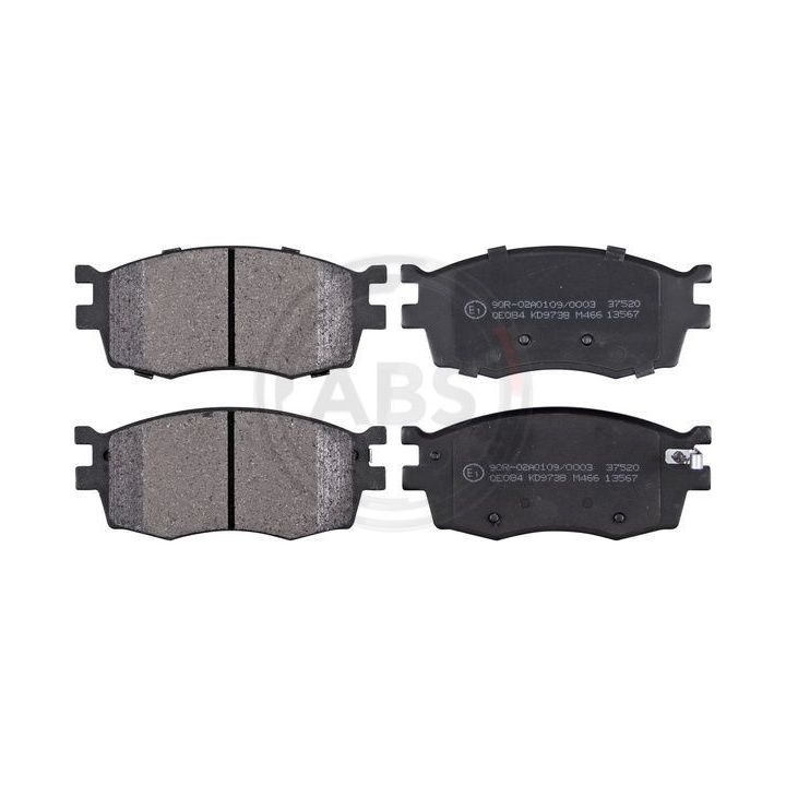 Stabdžių trinkelių rinkinys, diskinis stabdys A.B.S. 37520