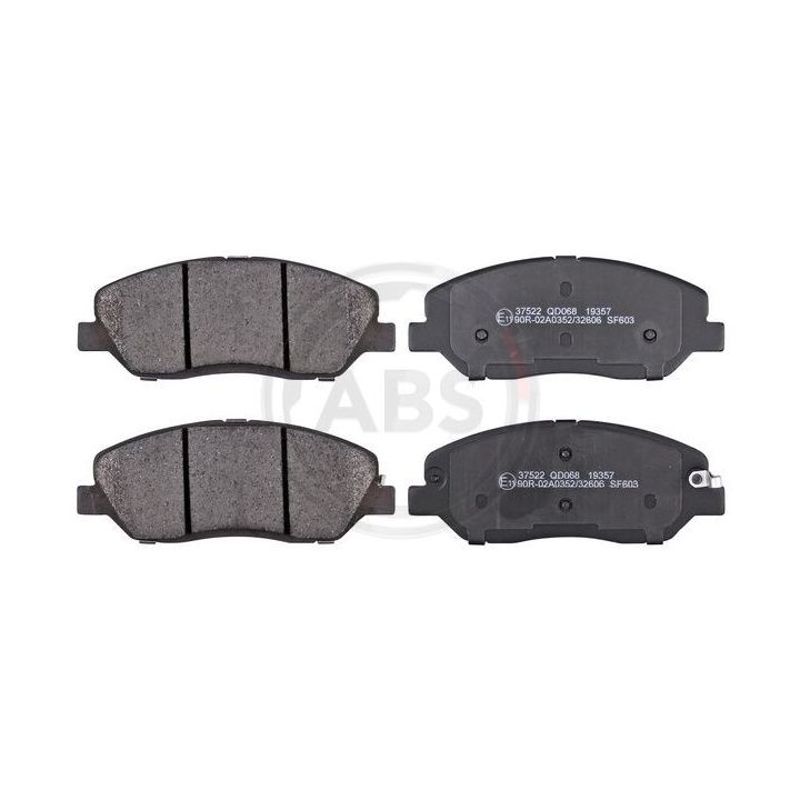 Stabdžių trinkelių rinkinys, diskinis stabdys A.B.S. 37522