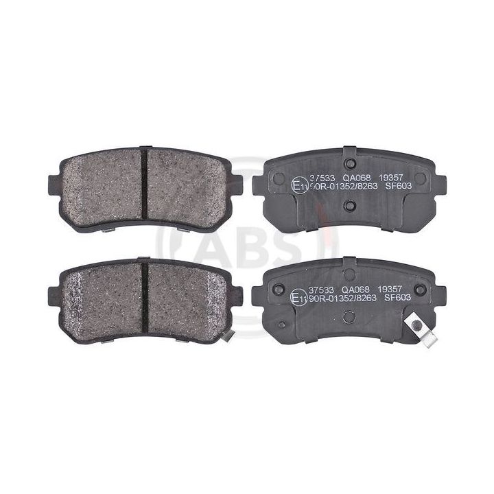 Stabdžių trinkelių rinkinys, diskinis stabdys A.B.S. 37533