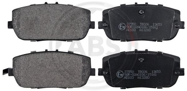 Stabdžių trinkelių rinkinys, diskinis stabdys A.B.S. 37550