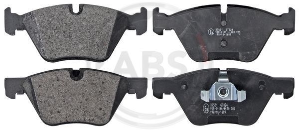 Stabdžių trinkelių rinkinys, diskinis stabdys A.B.S. 37551