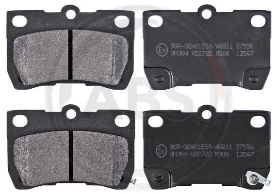 Stabdžių trinkelių rinkinys, diskinis stabdys A.B.S. 37556