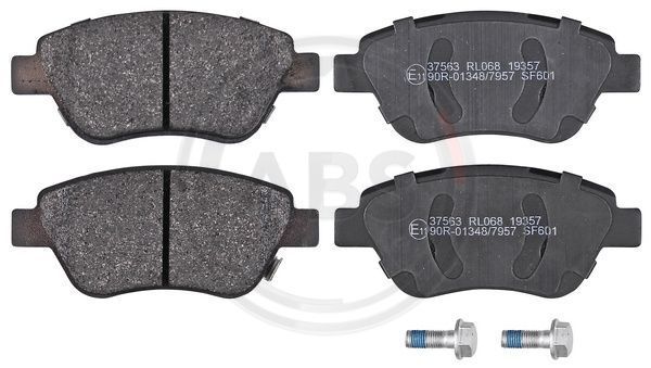 Stabdžių trinkelių rinkinys, diskinis stabdys A.B.S. 37563