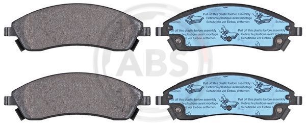 Stabdžių trinkelių rinkinys, diskinis stabdys A.B.S. 37570