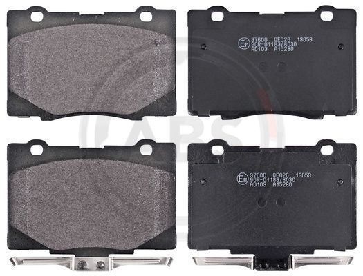 Stabdžių trinkelių rinkinys, diskinis stabdys A.B.S. 37600