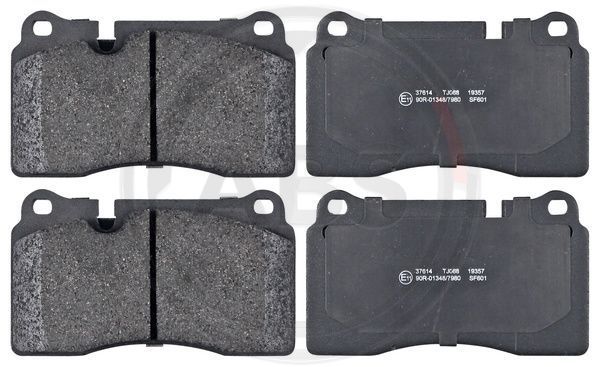 Stabdžių trinkelių rinkinys, diskinis stabdys A.B.S. 37614