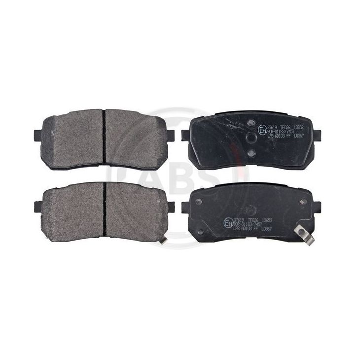 Stabdžių trinkelių rinkinys, diskinis stabdys A.B.S. 37619