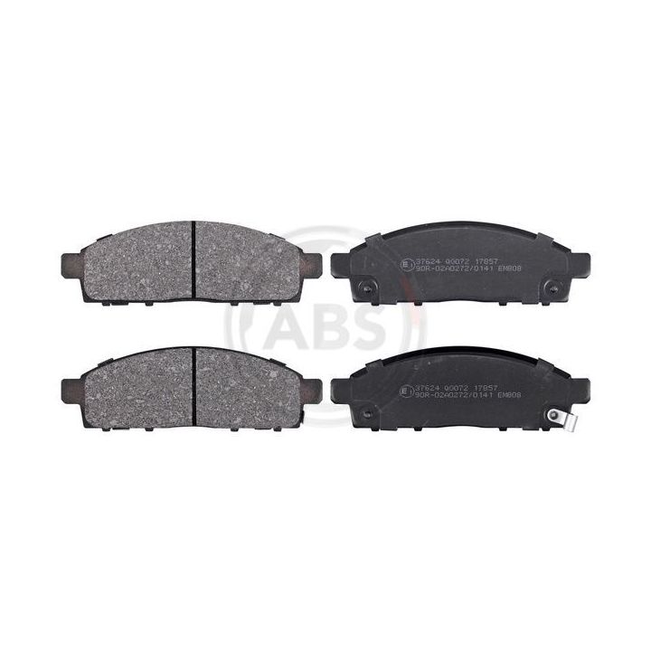 Stabdžių trinkelių rinkinys, diskinis stabdys A.B.S. 37624