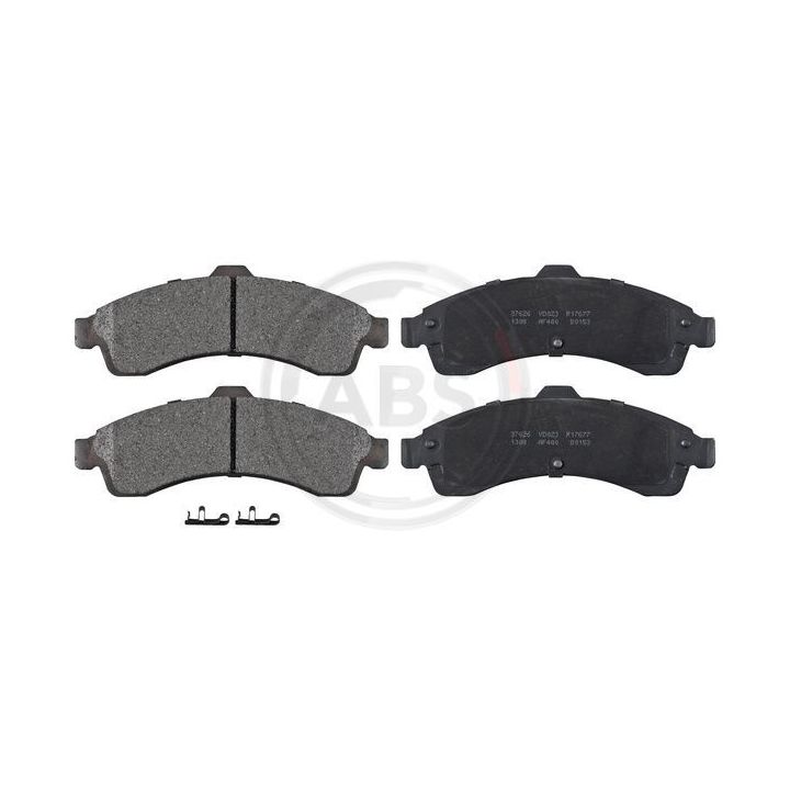 Stabdžių trinkelių rinkinys, diskinis stabdys A.B.S. 37626