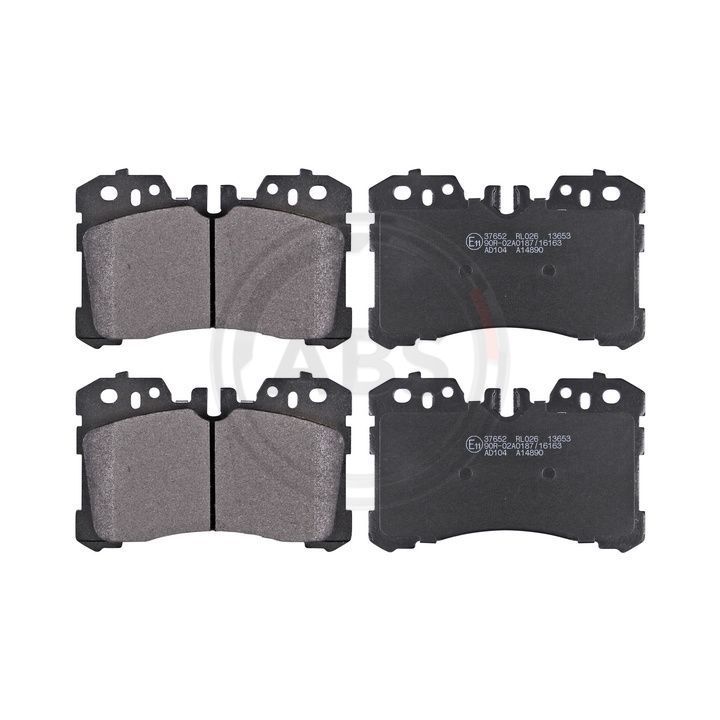 Stabdžių trinkelių rinkinys, diskinis stabdys A.B.S. 37652