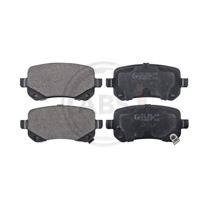 Stabdžių trinkelių rinkinys, diskinis stabdys A.B.S. 37733