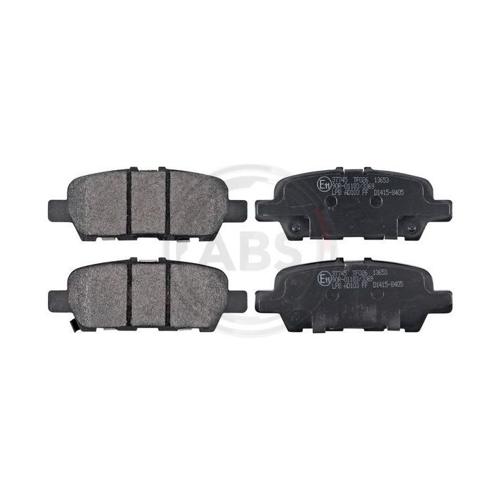 Stabdžių trinkelių rinkinys, diskinis stabdys A.B.S. 37745