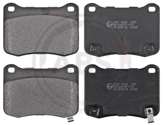 Stabdžių trinkelių rinkinys, diskinis stabdys A.B.S. 37835