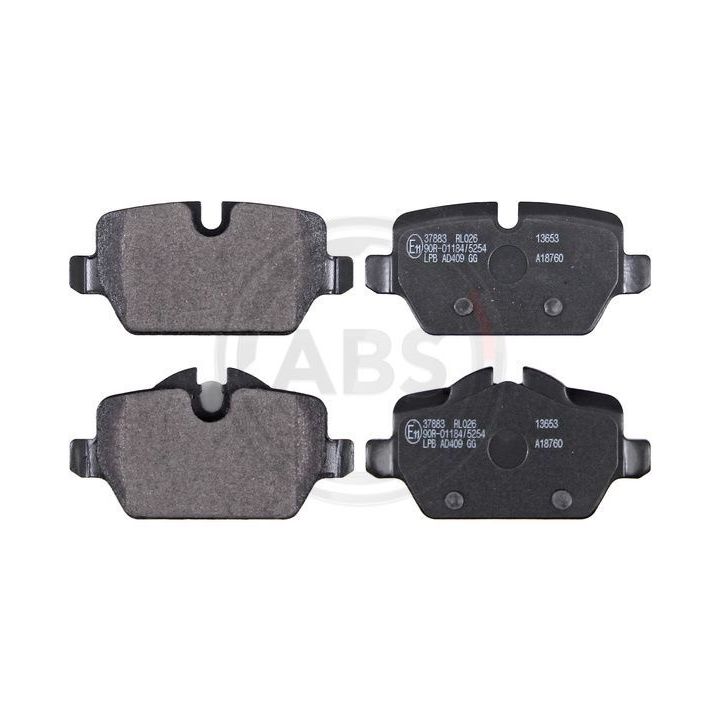 Stabdžių trinkelių rinkinys, diskinis stabdys A.B.S. 37883